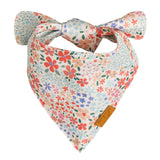 Remy+Roo Spring Dog Bandanas - 4 Pack Taylor Set | Premium Durable Adjustable Polyester Fabric | Patented Shape Girl Dog Bandana, Floral Bandana for Dogs (Large)