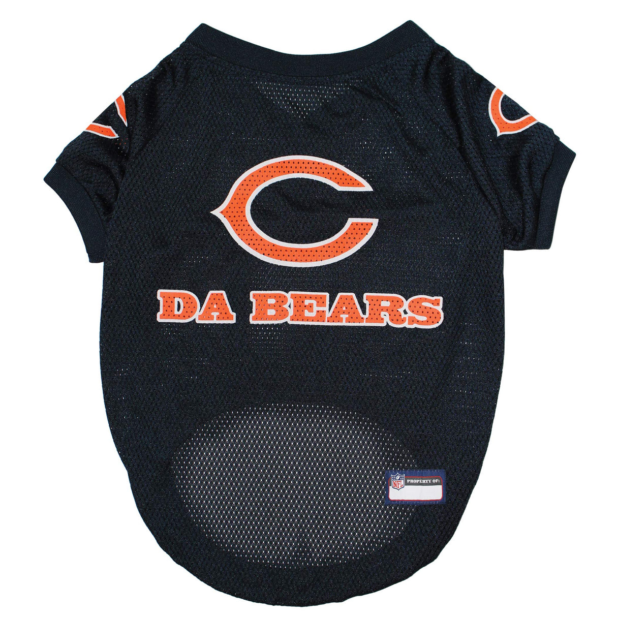 NFL Chicago Bears Raglan Jersey Da Bears - Small. Cutest Football Jersey for Dogs & Cats