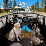 VOYURAN Back Seat Extender for Dogs with Hard Bottom, Dog Car Seat Cover for Back Seat, Waterproof Backseat Dog Extender & Hammock, Fits Most Cars, SUVs &Trucks, Medium&Large Dogs