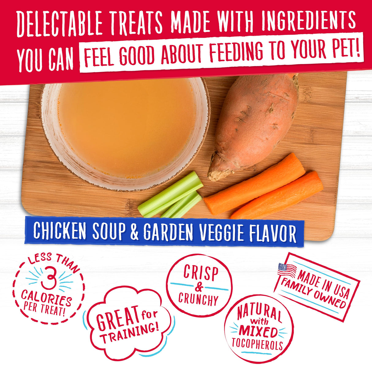 Charlee Bear Original Crunch Dog Treats Variety Pack, 16 oz (4-Pack) - Liver, Egg & Cheese, Chicken Soup & Garden Veggie, Turkey Liver & Cranberries Made in The USA Natural Training Treats for Dogs