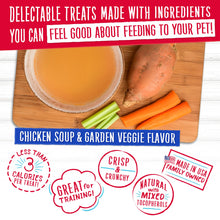 Load image into Gallery viewer, Charlee Bear Original Crunch Dog Treats Variety Pack, 16 oz (4-Pack) - Liver, Egg &amp; Cheese, Chicken Soup &amp; Garden Veggie, Turkey Liver &amp; Cranberries Made in The USA Natural Training Treats for Dogs
