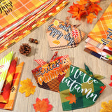 Sweetude 100 Pcs Fall Dog Bandanas Bulk Plaid Bandanas for Dog Autumn Thanksgiving Pet Scarf Bibs Adjustable Triangle Kerchief Grooming Supplies Pet Costume for Small Medium Large