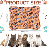 Tuanse 4 Pack Ultra Soft Dog Cat Bed Mat Small Animal Guinea Pig Bed with Cute Print Reversible Fleece Dog Crate Kennel Pad Cozy Washable Thickened Hamster Pet Beds Mat(21 x 14 Inches,Vivid Color)