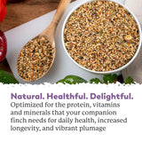 Dr. Harvey’s Fabulous Finch Food for Outside Feeder and Indoor Birds- Premium Bird Feed with Seeds, Nuts, Fruits, Vegetables for Finches (4 Pounds)