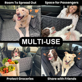 Boops & Floofs Convertible Back Seat Extender for Dogs, Half Seat Extender, Non-Slip Waterproof Hard Bottomed Hammock, Allows Passengers (PAT Pending 63/550,158)