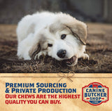 Canine Butcher Shop Pig Ears for Dogs, Always USA Made (30-Pack), All Natural, Sourced in USA Pig Ears, Digestible Pork Dog Chew Treat