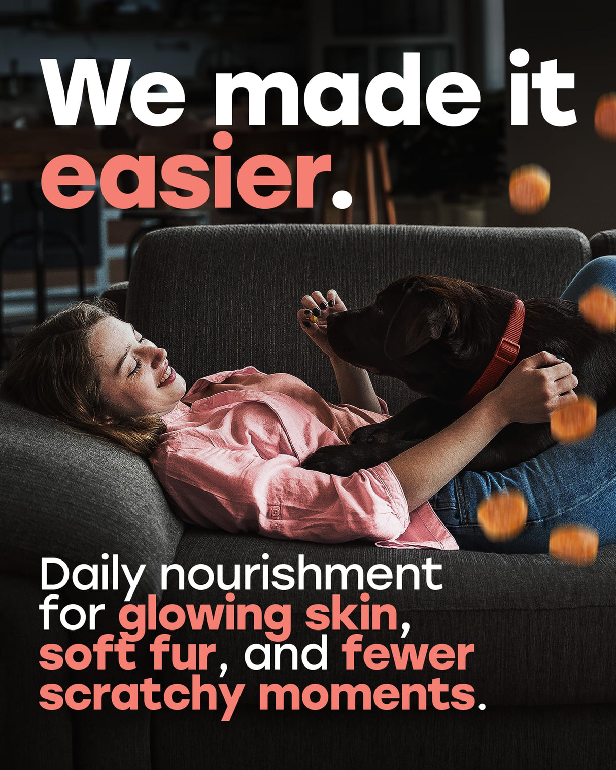 Pup Choice Omega 3 & 6 Dog Skin & Coat Chews – Wild Salmon Oil, Biotin, Zinc & Vitamin E – Supports Dry Itchy Skin, Shedding & Healthy Coat – PhD-Endorsed, Made in USA, 140 Chews, Salmon Flavor