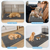 Amyracel Dirt Trapping Door Mat, 48" x 72" Large Absorbent Dog Door Mat for Muddy Paws, Quick Dry Non Slip Chenille Mud Mat for Dogs, Machine Washable Entry Indoor Entryway Rug for Inside Floor