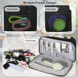 Dog Grooming Vacuum Bag, Pet Grooming Bag Extra Large Dog Grooming Storage Bag with Compartments Professional Travel Animal Groomer's Tool kit Bags for Supplies - for Dogs, Cat & Pet Groomers( Black)