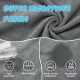 HezzLuv Super Absorbent Dog Bathrobe, Microfiber Bath Robe Towel for Fast Drying, Cozy Fit, Adjustable Belly Strap, Unique Dinosaur Design Dog Drying Coat for Bath, Rainy Walks & Cold Weather