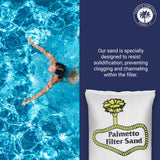 Palmetto 3 Pack Pool Filter Sand, Clean and Clear Water, Natural Sand for Residential and Commercial Pool Sand Filter Pumps, 50 Pound