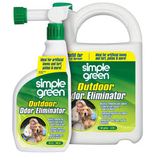 Load image into Gallery viewer, Simple Green Outdoor Odor Eliminator for Pets, Dogs, Ideal for Artificial Grass &amp; Patio (32 oz Hose End Sprayer &amp; 1 Gallon Refill)
