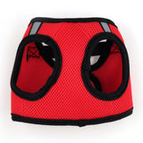 THE WORTHY DOG Step-in Dog Harness for Small Dogs, Comfortable Mesh, Reflective, Strong Hook and Loop Closure, Quick Release Buckle, Red, XX-Small
