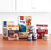 Load image into Gallery viewer, Amazon Brand - Wag Probiotic Supplement Daily Chews for Dogs, Supports Digestion and Gut Health, Natural Duck Flavor, 90 count
