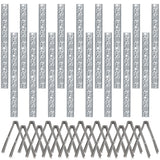 Hausse Stainless Steel Bird Spikes 17 Pack, Squirrel Small Birds Pigeons Crows and Woodpeckers Deterrent Devices Bird Repellent Spikes, Assemble Easily Covers 17 Feet for Outdoor Wall Fence