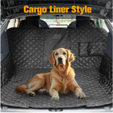 LIFTGO Dog Seat Cover for Tesla Model 3 & Y - Waterproof Back Seat Hammock with Mesh Window & 2 Door Protectors - Scratch & Mud Protection