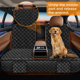 TAUYANG Dog Car Seat Cover for Back Seat Compatible with Tesla Model Y Model 3 2017-2026 Highlander Juniper 2024-2026 Accessories, Waterproof Non-Slip Pet Bench Seat Covers Backseat Accessories