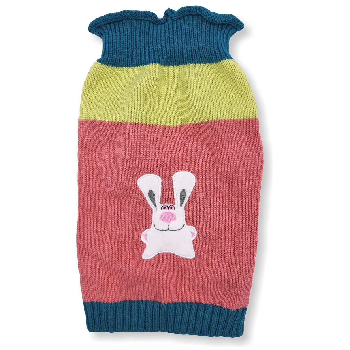 Dog Sweater Knitted Fashion Warm Soft Winter Clothes for Small Large Pet Cat Puppy (XS: Length - 10", Bunny)