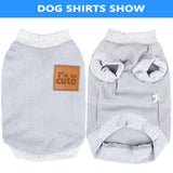 2 Pack Dog Shirt Vest Dog Clothes for Small Dogs Summer Waffle Puppy T-Shirts Soft Sleeveless Pet Clothes Lightweight Medium Large Doggy Outfit Cat Clothing (Blue+Grey, XX-Large)