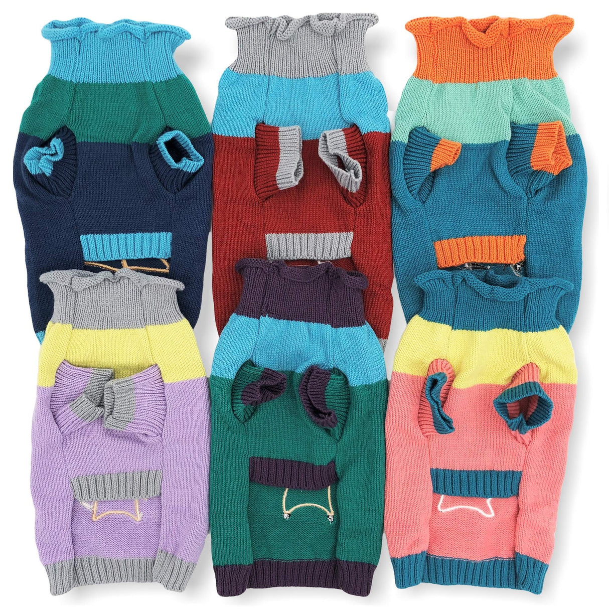 Dog Sweater Knitted Fashion Warm Soft Winter Clothes for Small Large Pet Cat Puppy (XS: Length - 10", Bunny)