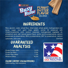 Load image into Gallery viewer, Purina Busy Bone Adult Dog Chew Bone Treats, Peanut Butter - 10 ct. Pouch
