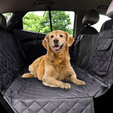 Pryze Dog Car Seat Cover for Back Seat with Mesh Window & Side Flaps | 100% Waterproof Dog Hammock for Cars Trucks & SUVs | 600D Heavy Duty Scratch Proof Nonslip | Easy Install & Machine Washable