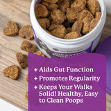 Dr. Harvey's Digestive Probiotic Soft Chews for Dogs, 9 Probiotics for Gut Health, Diarrhea and Bowel Support, Peanut Butter Flavor (90 Chews)