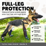 Hokkaido Paws Suspender Boots – Kuma Series, Durable, Waterproof Dog Boots, Non-Slip Rubber Soles, Adjustable Buckles, Straps & Zippers, Protect Paws from Rain, Snow, Rocks & Hot Pavement XS–2XL (XL)