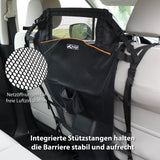 Kurgo Backseat Barrier for Dogs - Prevents Distracted Driving - Mesh Top for Visibility - Fits Cars with Fixed or Removable Headrests - Low Profile Design - Easy to Install & Remove