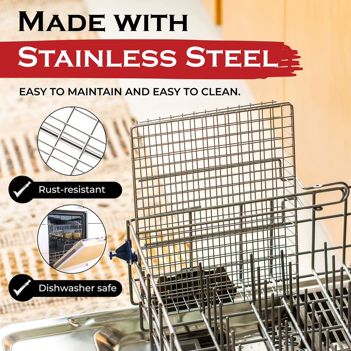 SHIZZO Grill Basket Set, Barbecue BBQ Grilling, Stainless Steel Folding Portable Outdoor Camping Rack for Fish, Shrimp, Vegetables, Cooking Accessories, Gifts for Dad, husband, Friends