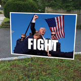 Trump Fight 18" x 24" Presidential Campaign Yard Sign