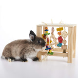 Oxbow Enriched Life Play Table, Rabbit Toys, Guinea Pig Toys, Enrichment for Bunny, Guinea Pig, Hamster, Rabbit, Chinchilla, Rat, Chinchilla Cage Accessories, Small Pet Accessories for Cage
