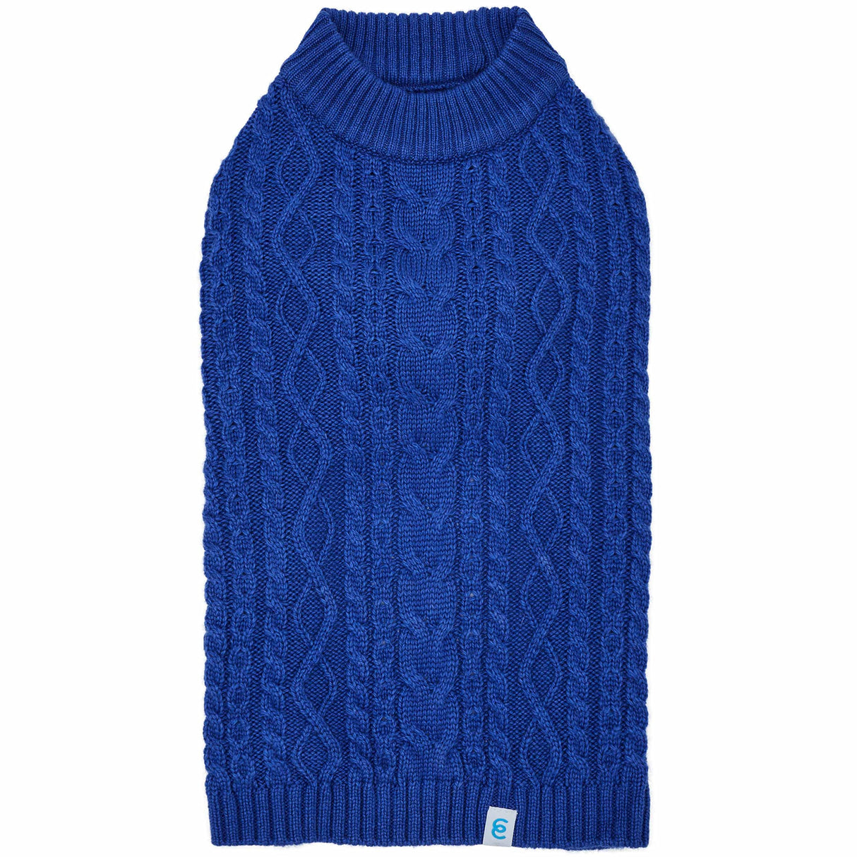 Blueberry Pet Dog Sweater in Alaskan Blue - Award Winning Medium Dog Clothes for Small Dogs, Classic No-Sleeve Wool Blend, 14" Back Length, 18"-22" Chest Girth, Cozy & Warm, Machine-Washable