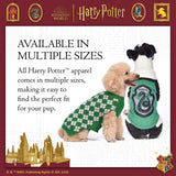 Harry Potter Slytherin Dog Sweater - Pet Outerwear for Dogs - Officially Licensed Dog Apparel & Accessories for Hogwarts Houses, Size Large