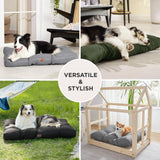 Bedsure Extra Large Dog Bed - Washable Giant Pet Bed Mattress with Oxford Fabric, Water Resistant Flat Pet Pillow Bed for XL Dog Crate, 44x35x4, Black