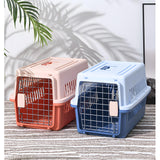 LLGJ-Pets Spree Travel Pet Carrier Dog/cat Hard-Sided Carriers for Pets up to 14 Pounds Small Animal Carrier Airline/Road Travel Approved Stout (Coffee)