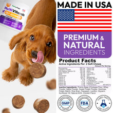 Load image into Gallery viewer, Dog Multivitamin Chewable - Dog Vitamins and Supplements with Glucosamine - 170 Chews - Hip &amp; Joint, Pet Immune Support, Skin &amp; Coat, Gut &amp; Heart Health - Senior &amp; Puppy Multivitamin Pet Supplement
