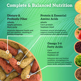 Scenic Mix Jungle Premium Parrot Food - Apple & Natural Flavors, High Protein, Low Iron Bird Pellets for Large Parrots, Macaw Food, Cockatoo, African Grey Parrots, Omega 3, Vitamins, Minerals, 2 LB