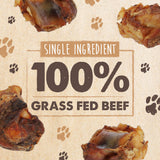 Mighty Paw Naturals Dog Bones - Cow Knee Caps & Knuckle Bones for Dogs (8 Pack) | 100% Natural Beef Knee Caps, Meaty Pet Treat