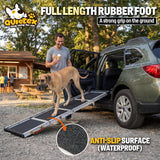 Extra Long 71”Dog Ramp for Car with Adjustable Head, Folding Pet Ramp for Large Dogs with Non-Slip Surface Dog Ramps Up to 200 lb for Car SUV Truck Bed Couch