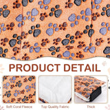 Tuanse 4 Pack Ultra Soft Dog Cat Bed Mat Small Animal Guinea Pig Bed with Cute Print Reversible Fleece Dog Crate Kennel Pad Cozy Washable Thickened Hamster Pet Beds Mat(21 x 14 Inches,Vivid Color)