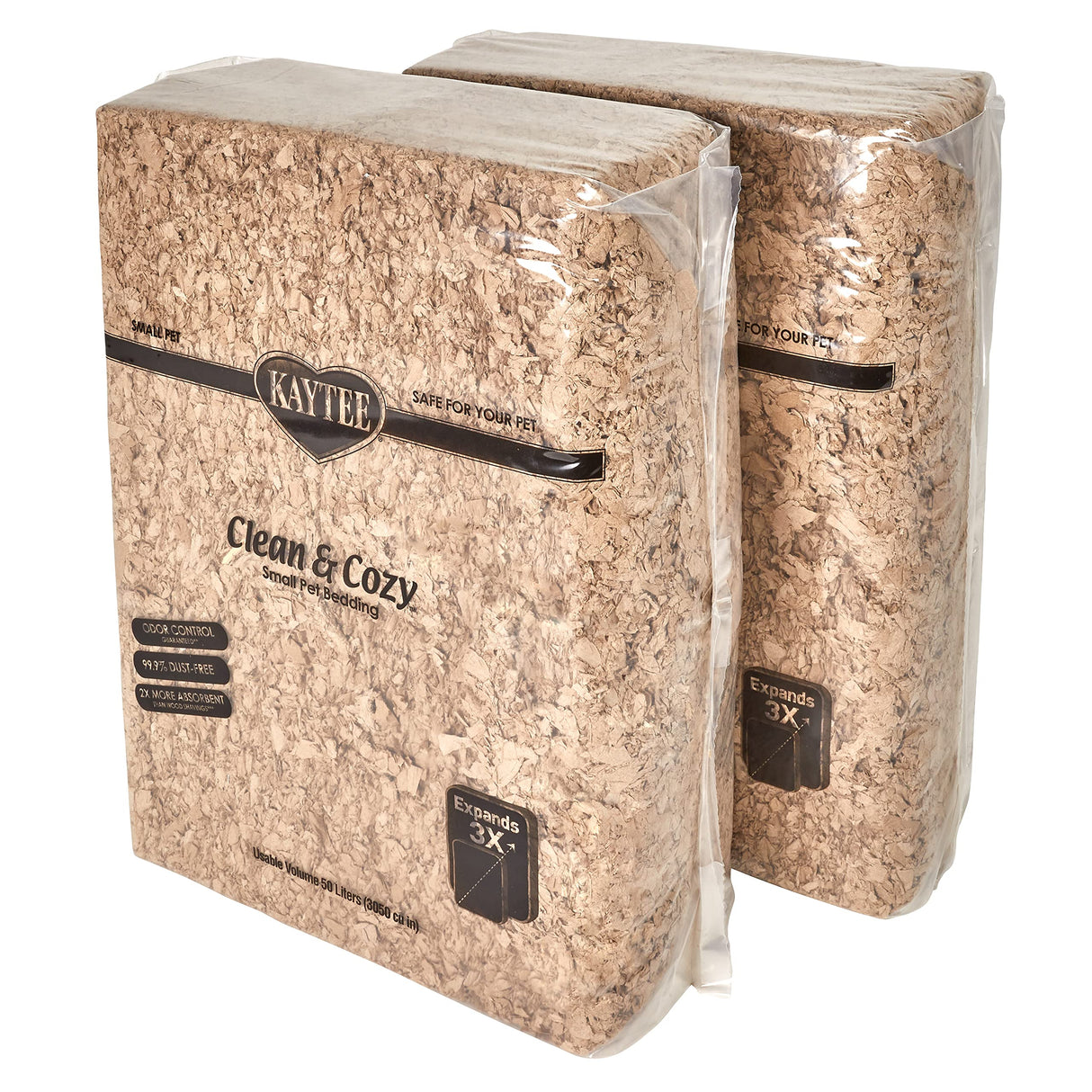 Kaytee Clean & Cozy Natural Paper Bedding, Made for Small Animals, 100 Liters