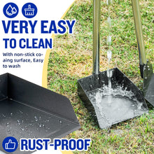 Load image into Gallery viewer, Dog Pooper Scooper,Tray and Spade Set Poop Scooper for Dogs, Adjustable Long Handle Metal Pooper Scooper with Bin for Pet Waste Removal, No Bending Clean Up for Medium and Large Dogs
