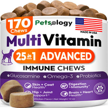 Load image into Gallery viewer, Dog Multivitamin Chewable - Dog Vitamins and Supplements with Glucosamine - 170 Chews - Hip &amp; Joint, Pet Immune Support, Skin &amp; Coat, Gut &amp; Heart Health - Senior &amp; Puppy Multivitamin Pet Supplement

