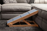 Dog-Proofer Pet Ramp - Lightweight and Durable Non-Slip Design for Pets Up to 150 Pounds, 6 Adjustable Easy-Access Heights, Folds Flat for Compact Storage, Up to 24.68 Inches Tall