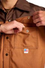 Upland Briar Shirt, Made in U.S.A. (Brown, Small)