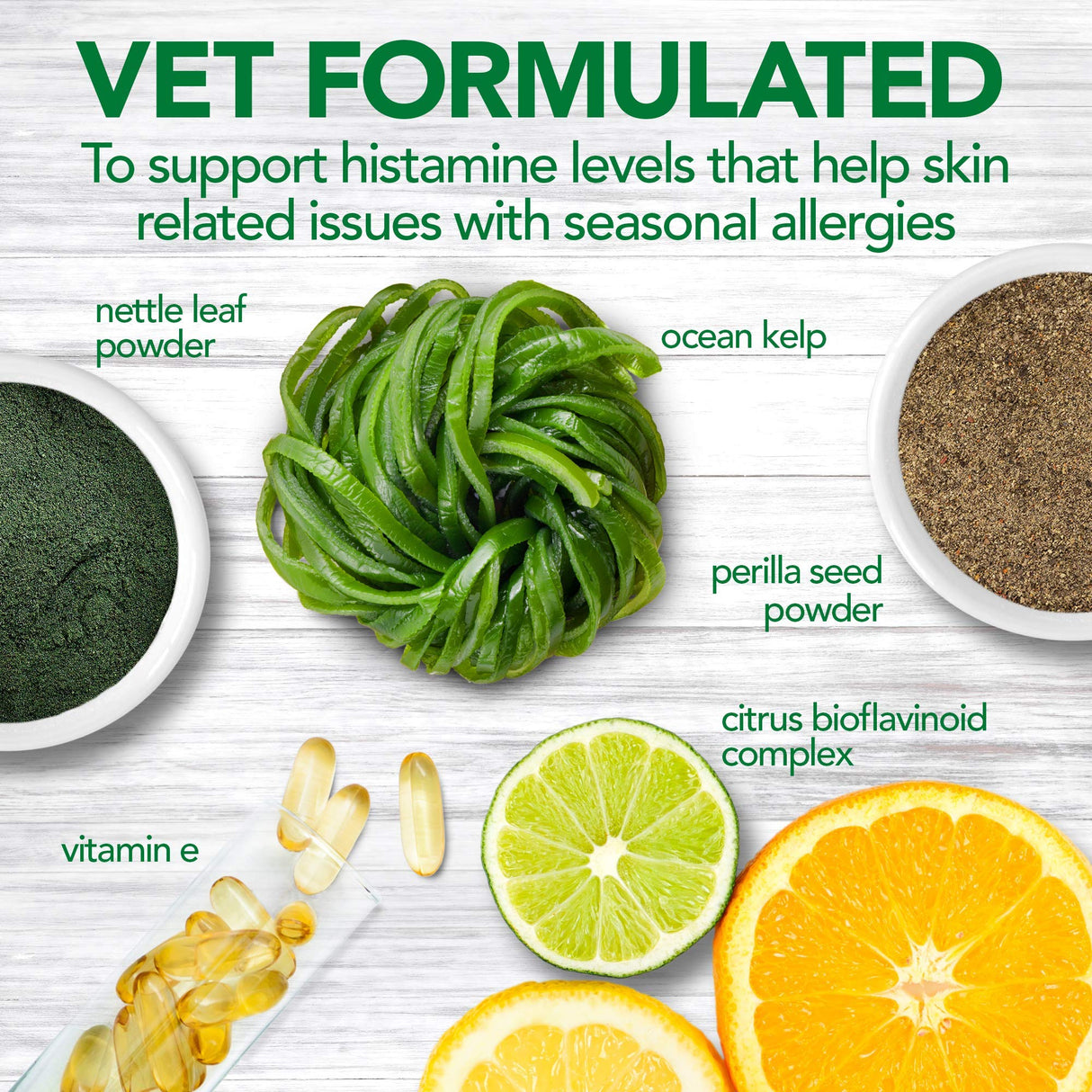 Vet's Best Seasonal Allergy Soft Chew Dog Supplements, Soothes Dogs Skin Irritation Due to Seasonal Allergies, 30 Day Supply