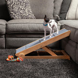 Dog-Proofer Pet Ramp - Lightweight and Durable Non-Slip Design for Pets Up to 150 Pounds, 6 Adjustable Easy-Access Heights, Folds Flat for Compact Storage, Up to 24.68 Inches Tall