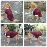 Lovelonglong Pet Costume Dog Suit Formal Tuxedo with Black Bow Tie for Large Medium Small Dogs Cat Wedding Clothes Reddish Brown L