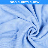 2 Pack Dog Shirt Vest Dog Clothes for Small Dogs Summer Waffle Puppy T-Shirts Soft Sleeveless Pet Clothes Lightweight Medium Large Doggy Outfit Cat Clothing (Blue+Grey, XX-Large)